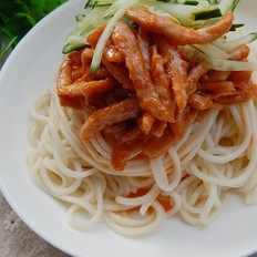 茄汁肉丝拌面 ,茄汁肉丝拌面 怎么做,糕点主食,小吃教程,家常菜,家常菜做法,小吃培训,茄汁肉丝拌面 的做法,