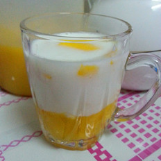 自制芒果酸奶 ,自制芒果酸奶 怎么做,饮品,小吃教程,家常菜,家常菜做法,小吃培训,自制芒果酸奶 的做法,