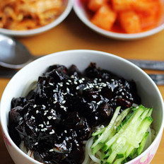 韩式炸酱面 ,韩式炸酱面 怎么做,韩国料理,小吃教程,家常菜,家常菜做法,小吃培训,韩式炸酱面 的做法,