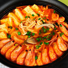 韩式泡菜海鲜锅 ,韩式泡菜海鲜锅 怎么做,韩国料理,小吃教程,家常菜,家常菜做法,小吃培训,韩式泡菜海鲜锅 的做法,