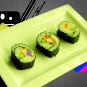 蔬菜虾寿司 ,蔬菜虾寿司 怎么做,日本料理,小吃教程,家常菜,家常菜做法,小吃培训,蔬菜虾寿司 的做法,