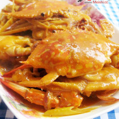 泰式咖喱蟹 ,泰式咖喱蟹 怎么做,东南亚菜,小吃教程,家常菜,家常菜做法,小吃培训,泰式咖喱蟹 的做法,